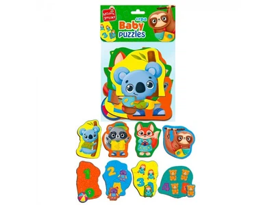 Набор Бэби пазлов MAXI с игрой Малыш сможет. Животные. Игрушки, Vladi Toys (укр.), VT1722-23