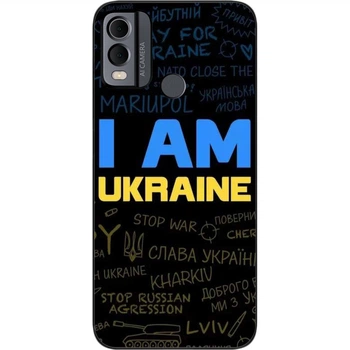 Силиконовый чехол SMTT для Nokia C22 с картинкой Украина надписи