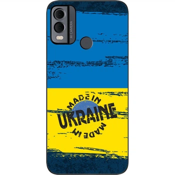 Силиконовый чехол SMTT для Nokia C22 с картинкой Сделан в Украине