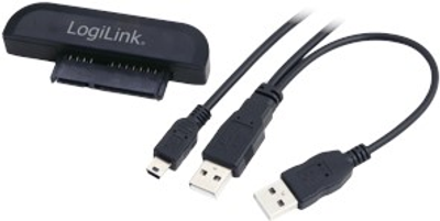 Adapter Logilink USB 2.0 do SATA Czarny (AU0011A)