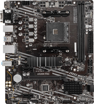 Płyta główna MSI A520M Pro (sAM4, AMD A520, PCI-Ex16)