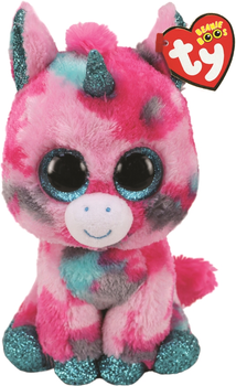 М'яка іграшка TY Beanie Boo's 36313 Рожево-блакитний єдиноріг Unicorn 15 см (008421363131)