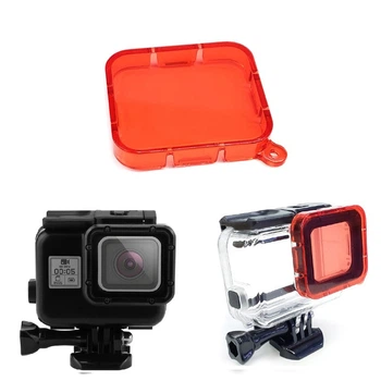 Красный фильтр для дайвинга GoPro Hero 5, 6, 7, Hero 2018 (на бокс Super Suit)