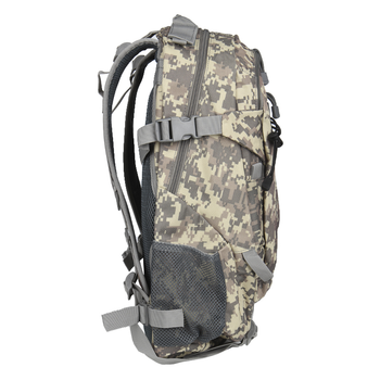 Похідний рюкзак AOKALI Outdoor A57 36-55L Camouflage ACU з вентиляцією спини і сіткою для пляшки води