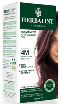 Гель-фарба для волосся з окислювачем Herbatint 4M Mahogany Chestnut 150 мл (8016744805216)