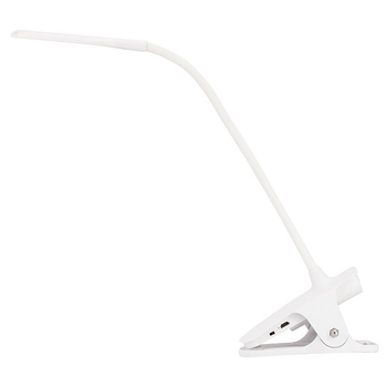 Лампа настольная светодиодная Optima 4000 14LED на подставке с прищепкой белая + струбцина (O74000)