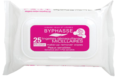 Kosmetyczne chusteczki nawilżane Byphasse Toallitas Desmaquillantes Solucion Micelar 25 stz (8436097092918)