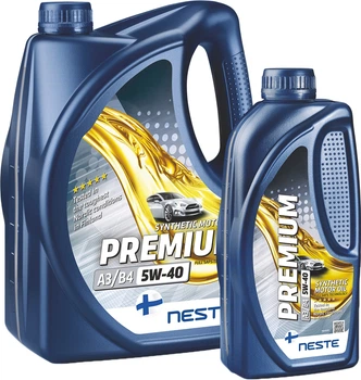 Моторна олива Neste Premium А3/B4 5W-40 5 л (116441) (СТ-00157348)