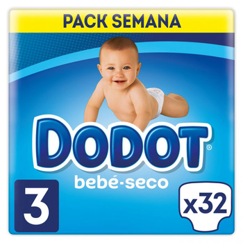 Pieluchy Dodot Baby-Dry Diapers Rozmiar 3 32 szt (4015400870500)