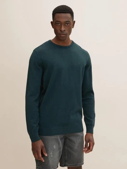 Джемпер Tom Tailor BASIC CREW NECK SWEATER XXXL Зелений 1027299-13159