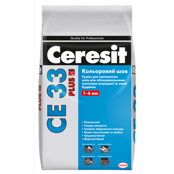 Смесь для заполнения швов Ceresit 33 plus антрацит 116