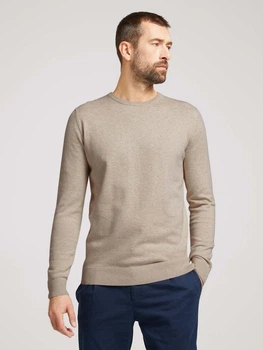 Джемпер Tom Tailor basic crew neck sweater XXXL Бежевий 1027299XX1011831