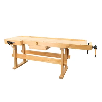 Верстак столярный из каучукового дерева Holzmann WB 210 размер столешницы 210x66 см высота 820 мм (WB210)