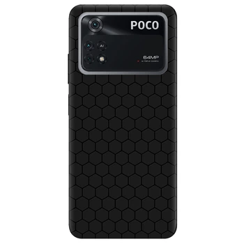 Чехол для Xiaomi Poco M4 Pro 4G черный матовый soft touch Cell (18850050145450700)