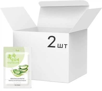 Набор тканевых патчей Prreti Moisture Aloe Eye Zone Mask Pack с Экстрактом алоэ 30 шт х 2 упаковки (8809738322896)