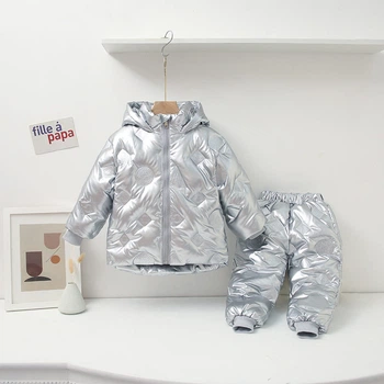 Куртка детская со штанами с тиснением Basic Kids Срібний 140см 12740