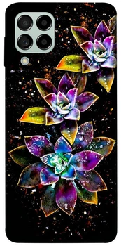 Чохол для Samsung Galaxy M53 5G Epik Print Series Flowers on black