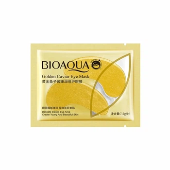 Гідрогелеві патчі під очі з екстрактом золота та ікри Bioaqua Collagen Gold Caviar, 7 г