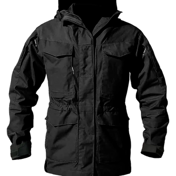Тактична куртка S.archon M65 Black парка чоловіча 2XL
