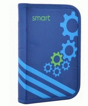 Пенал твердий одинарний Work Синій 20,5x13x3,2 см Smart