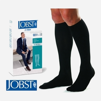 Pończochy uciskowe Jobst Normal Socks Black Size L (8470003360739)