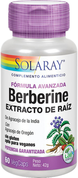 Suplement diety Solaray Berberys 60 kapsułek (0076280480320)