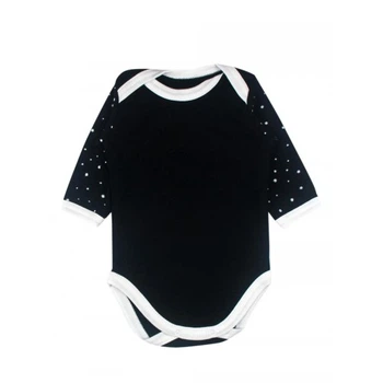 Бодик черный Little stars 02 MISHKA 1006 Размер 56