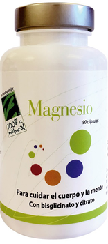 Suplement diety 100% Natural Magnesio 90 kapsułek (8437019352004)
