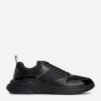 Sneakersy skórzane na platformie do kostki męskie Calvin Klein HM0HM01044-0GM 41 Czarne (8720108201223)