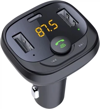 FM-трансмиттер Proove FM Launcher Singer PD-02 2 USB + Type-C (FMSI15210001)