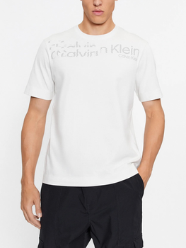 Koszulka męska basic Calvin Klein 00GMF3K141-DE0 S Szara (8720108330855)