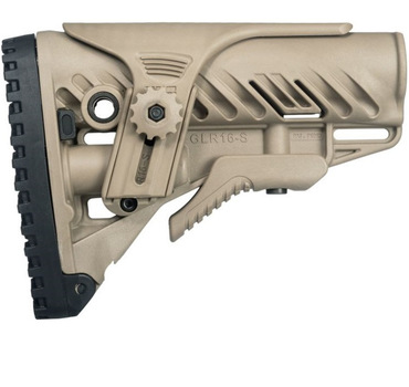 Приклад Fab Defense GLR-16CP-T с регулируемой щекой для AR15/M16