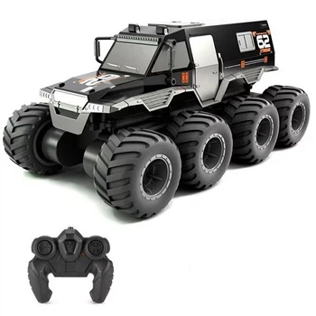 Машинка на радиоуправлении JJRC Q137 1:16 Black Восьмиколесный вездеход Внедорожник амфибия 8WD до 30 минут