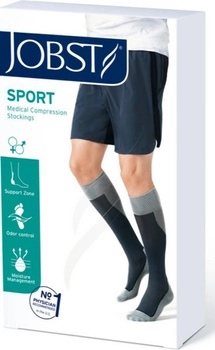 Компрессионные чулки Jobst Sport Socks Black Grey 2 M (4042809475647)