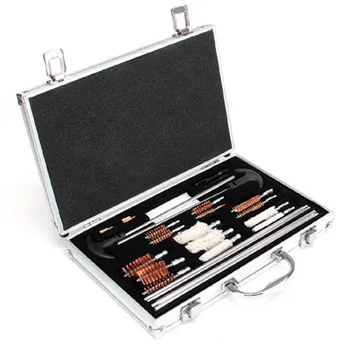 Универсальный набор комплект для чистки ухода за дулом оружия пистолета в кейсе чемодане 24 предмета 30х19х4.9 см (475690-Prob)