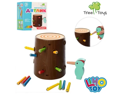 Магнітна гра Limo Toy "Дятел. Схопи черв'ячка" (MD 2751)