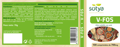 Дієтична добавка Sotya V-Fos 700 мг 100 таблеток (8427483017035)