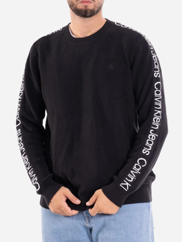 Sweter męski bawełniany Calvin Klein Jeans J323808 XL Czarny (8720108059428)