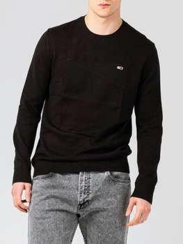 Sweter męski bawełniany Tommy Jeans DM13273 S Czarny (8720116637205)