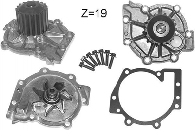 Водяной насос DOLZ V211 Volvo XC90, XC60, V40, S60, V70, S80, V60, XC70 31368179, 31338211, 31368042