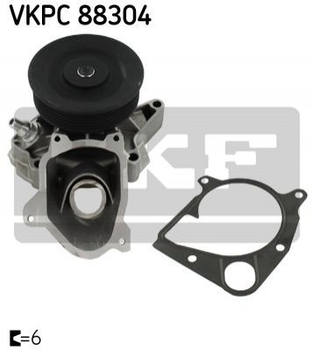 Водяной насос SKF VKPC88304 BMW X3, 3 Series, X5 11517801064, 11517805812