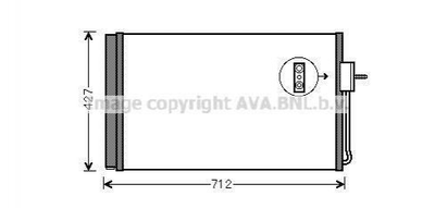 Радіатор кондиціонера AVA COOLING OL5611D Chevrolet Volt 1850193, 20842140