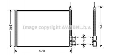 Радиатор кондиционера AVA COOLING FDA5328 Ford Fiesta, Fusion; Mazda 2 DE9461480, DE9461480A, DE9461480B