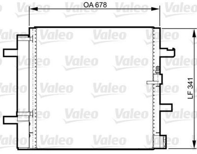 Радіатор кондиціонера Valeo 814370 Audi A6, A5, A4, Q5, Allroad, A7 4G0260403A, 4G0260403B, 8K0260403AB