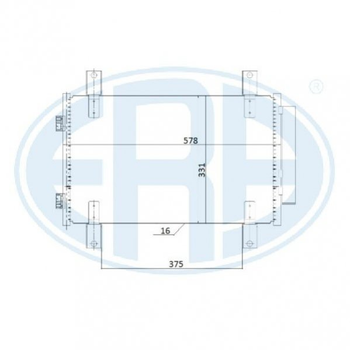 Радиатор кондиционера ERA 667240 Fiat Ducato; Citroen Jumper; Peugeot Boxer 6455EC, 1347842080