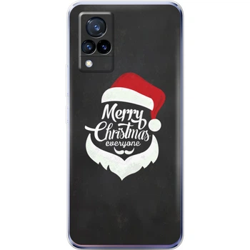 Силиконовый Чехол с Картинкой для Vivo V21 Принт (Новогодний, Санта) (43146-ysm988)