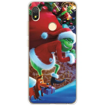 Силиконовый Чехол с Картинкой для Tecno Pop 3 Принт (Новогодний, Гринч) (44375-ysm2268)