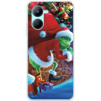 Силиконовый Чехол с Картинкой для Realme C33 Принт (Новогодний, Гринч) (45371-ysm2268)