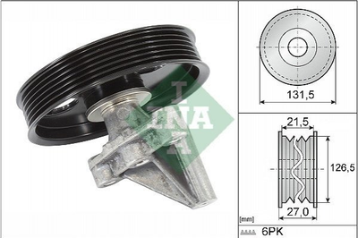 Ролики ГРМ INA 532035410 Dacia Logan; Nissan Note, Kubistar, Micra, Almera, Qashqai; Renault Scenic, Megane, Clio, Grand Scenic, Logan, Kangoo, Twingo, Sandero 1192300QAA, 11923BN700, 1192700QAB