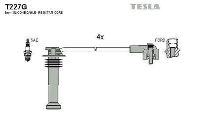 Провід високовольтні TESLA T227G Ford Mondeo, Fiesta 1063615, 1012436